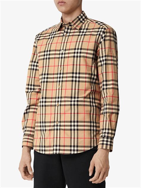 burberry authenticity check shirt|burberry check cotton poplin shirt.